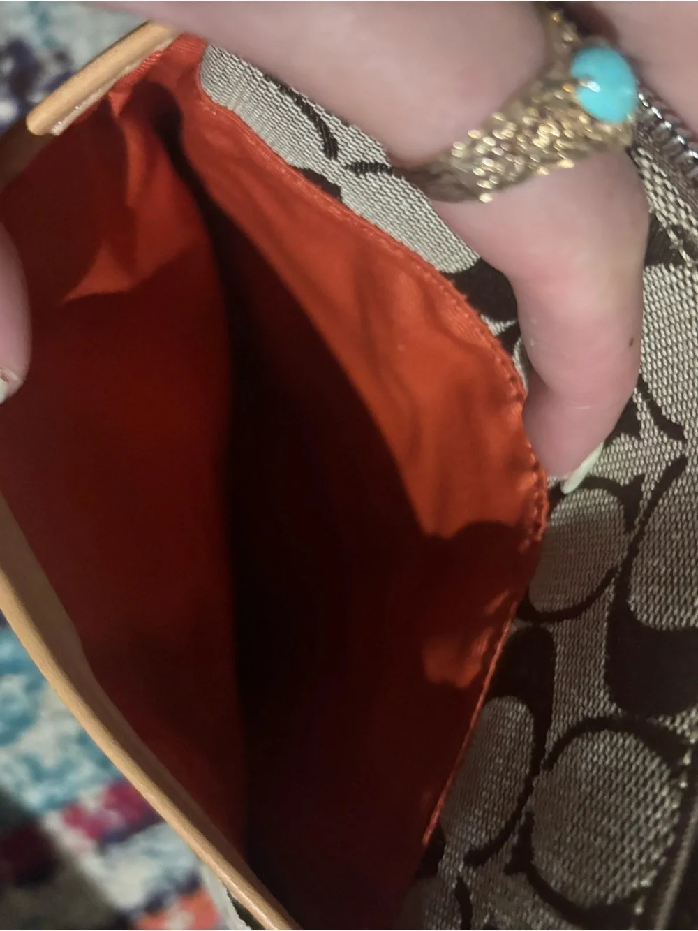 Coach Beige/Tan Signature Canvas Crossbody